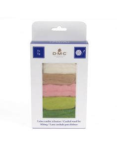 Pack de 5 lãs cardadas para feltrar DMC - Spring