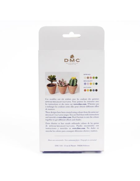 Pack de 5 lãs cardadas para feltrar DMC - Spring