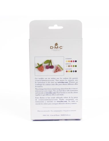 Pack de 5 lãs cardadas para feltrar DMC - Vitamina