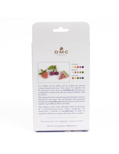 Pack de 5 lãs cardadas para feltrar DMC - Vitamina