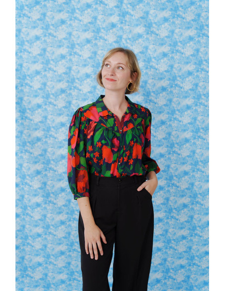 Tecido viscose La Roseraie - Lise Tailor