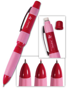 Lápis giz porta-minas TrioColors 3 em 1 Sewline
