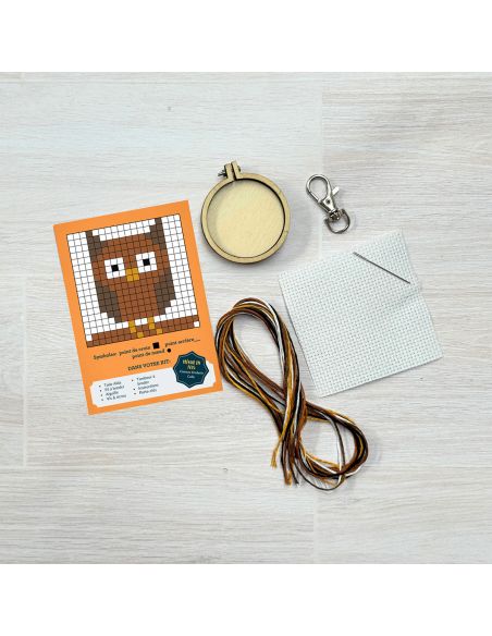 Mini kit de bordado em ponto cruz - Você é a mais incrível!