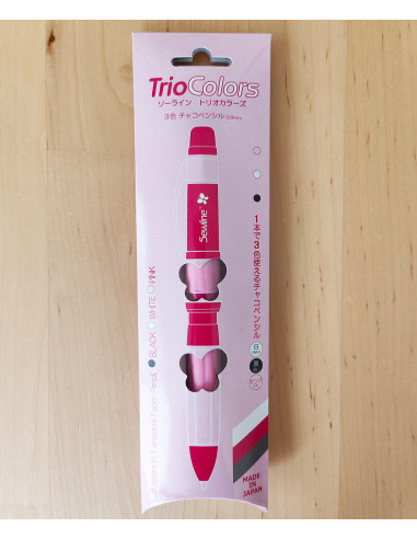 Lápis giz porta-minas TrioColors 3 em 1 Sewline