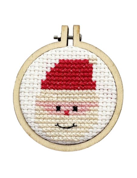 Mini kit de bordado ponto cruz - Ho Ho Ho!