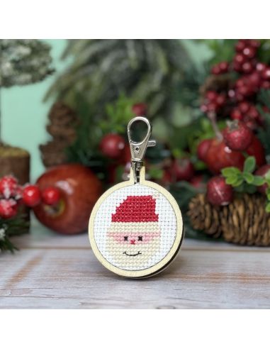 Mini kit de bordado ponto cruz - Ho Ho Ho!