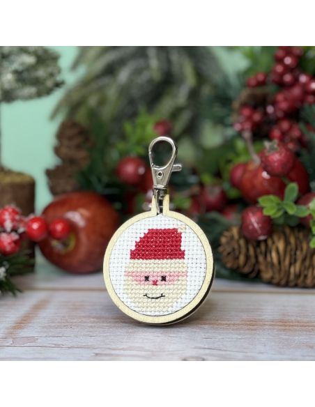 Mini kit de bordado ponto cruz - Ho Ho Ho!