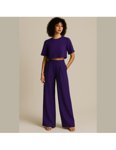 Tecido crepe Georgette - Violeta