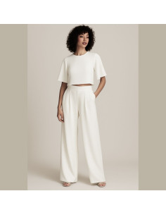Tecido crepe Georgette - Branco 2