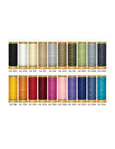 Conjunto de 20 linhas de costura de algodão Gütermann 2