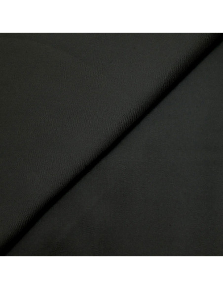 Tecido sarja de viscose pesado - Preto