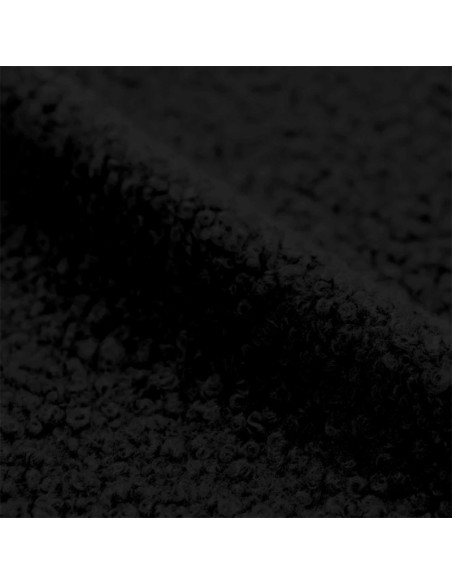 Tecido de pele encaracolada - Preto