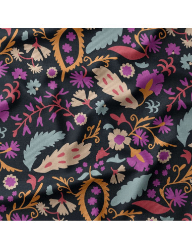 Tecido veludo estampado - Alio
