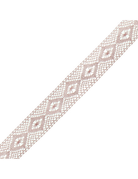 Renda entremeio de algodão - Branco
