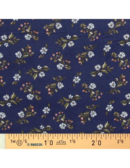 Tecido veludo estampado - Lina