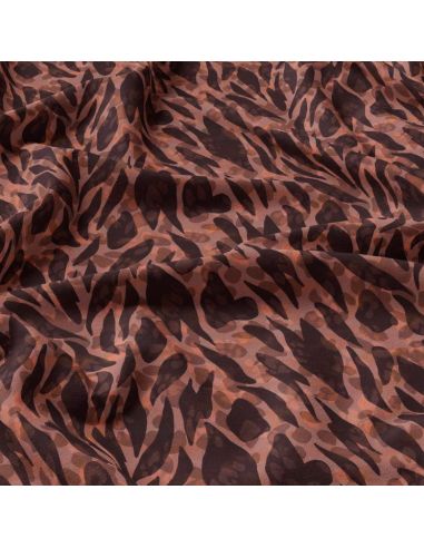 Tecido viscose - Zomalia marrom