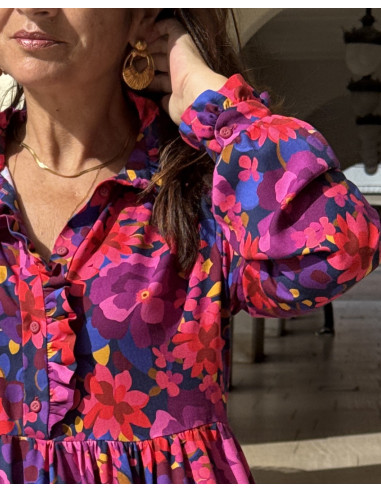 Molde de blusa-vestido Albane - Clématisse Pattern