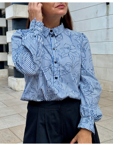 Molde de blusa-vestido Albane - Clématisse Pattern