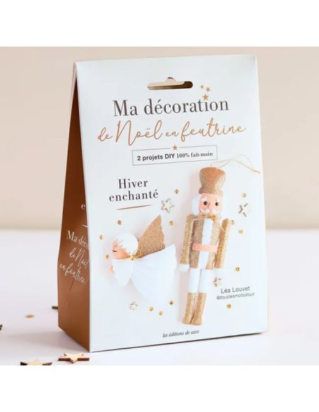 Minha decoração de Natal em feltro: Duo inverno encantado