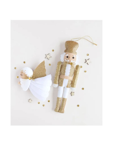 Minha decoração de Natal em feltro: Duo inverno encantado