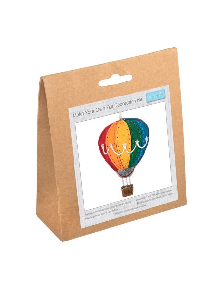 Kit de decoração em feltro: Balão de ar quente