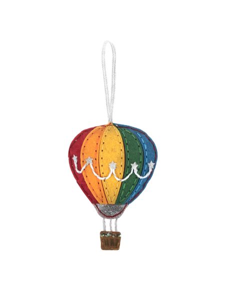 Kit de decoração em feltro: Balão de ar quente
