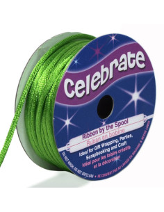 Cordão rabo de rato Celebrate verde - 2 mm x 10 metros