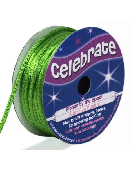 Cordão rabo de rato Celebrate verde - 2 mm x 10 metros