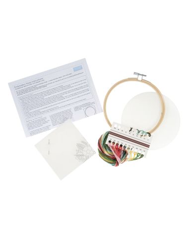Kit de bordado - Buquê de rosas