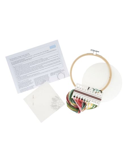 Kit de bordado - Buquê de rosas