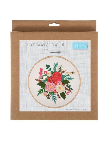 Kit de bordado - Buquê de rosas