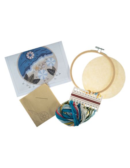 Kit de bordado - Praia