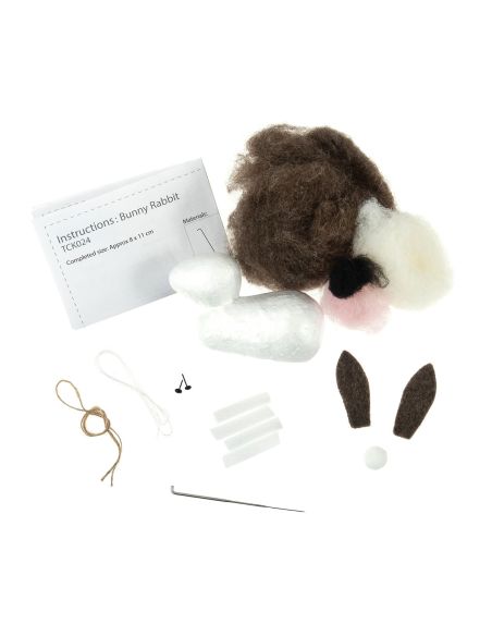 Kit de feltragem com agulha - Coelho
