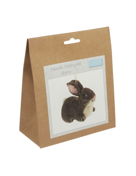 Kit de feltragem com agulha - Coelho