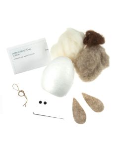 Kit de feltragem com agulha - Coruja 2