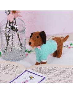 Kit de feltragem com agulha - Dachshund