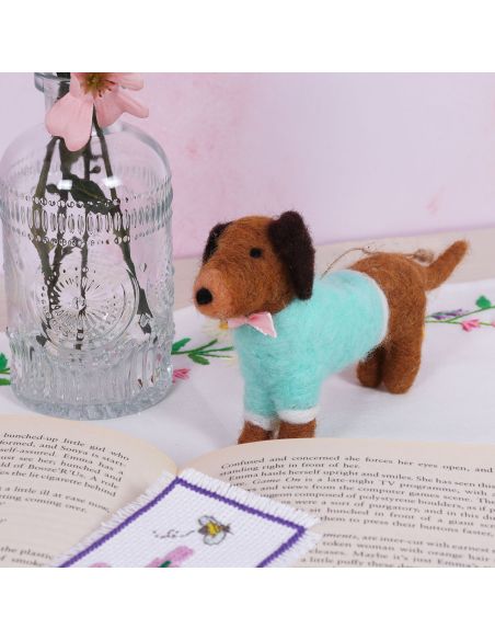 Kit de feltragem com agulha - Dachshund