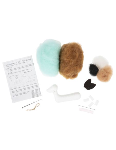 Kit de feltragem com agulha - Dachshund
