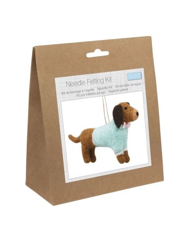 Kit de feltragem com agulha - Dachshund