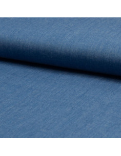 Tecido chambray - Azul