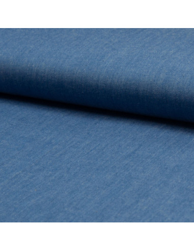 Tecido chambray - Azul