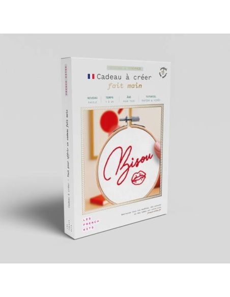 Kit de bordado French'kits - Beijo