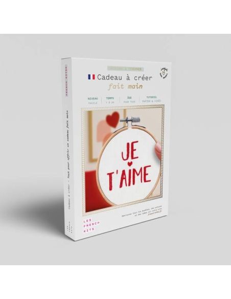 Kit de bordado French'kits - Eu te amo