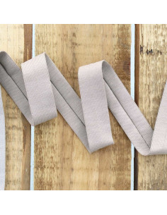 Viés de jersey de algodão - Taupe