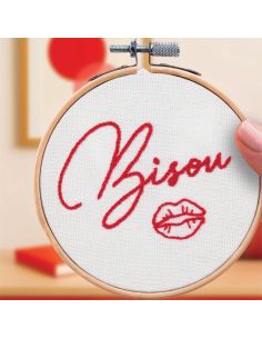 Kit de bordado French'kits - Beijo