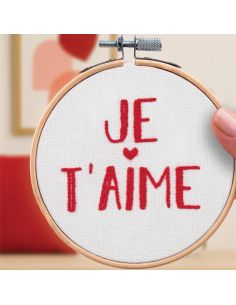Kit de bordado French'kits - Eu te amo
