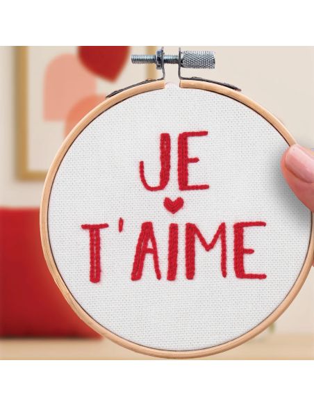 Kit de bordado French'kits - Eu te amo