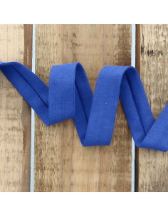 Viés de jersey de algodão - Azul