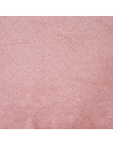 Tecido minky sereia - Rosa velho