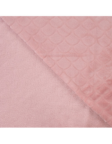 Tecido minky sereia - Rosa velho
